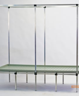 G-Tools Grow Table for Ebb & Flow Tray 2 × 1 m with Mounting Bracket