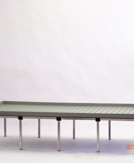 G-Tools Aluminium Grow Table for Ebb & Flow Tray 2 x 0.63 m