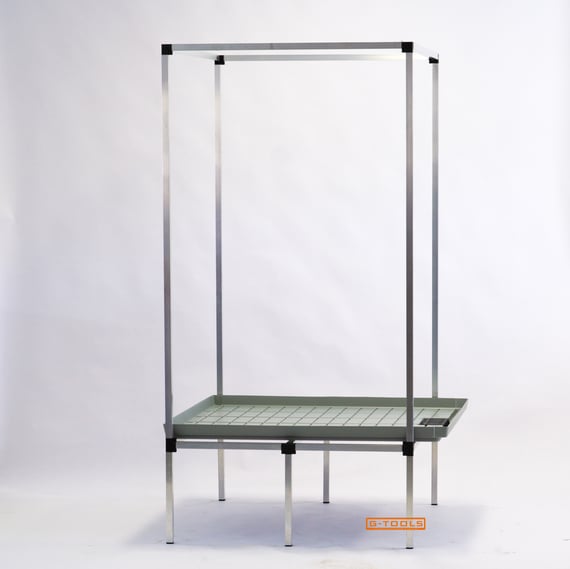 G-Tools Grow Table for Ebb & Flow Tray 1.1m x 1m with Mounting Bracket