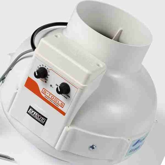 G-Tools 125mm Inline Fan with Integrated Speed Controller - 420 m³/h
