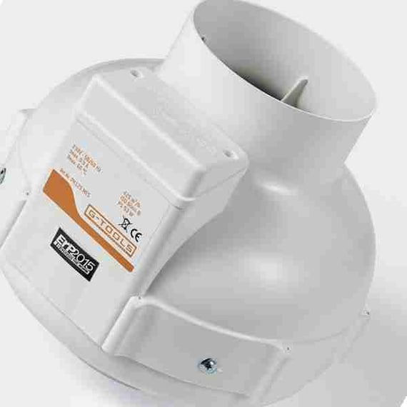 G-Tools Inline Fan 125mm 1-Speed 420m³/h