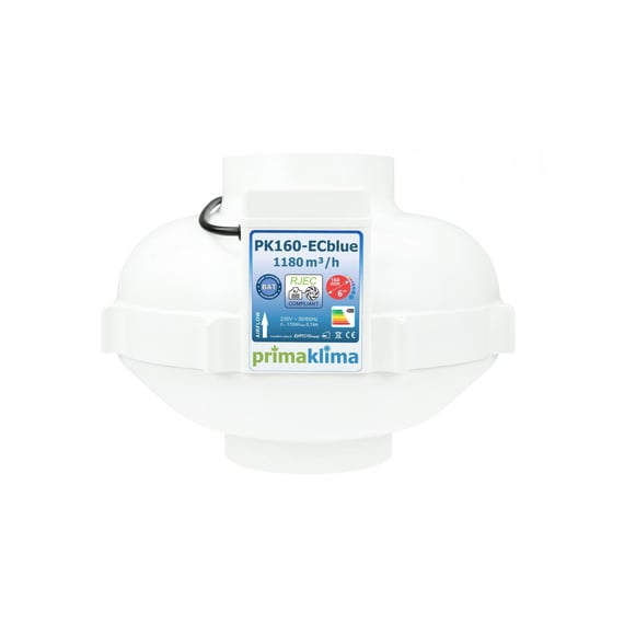 Prima Klima PK160 ECblue Inline Fan 1180m³/h
