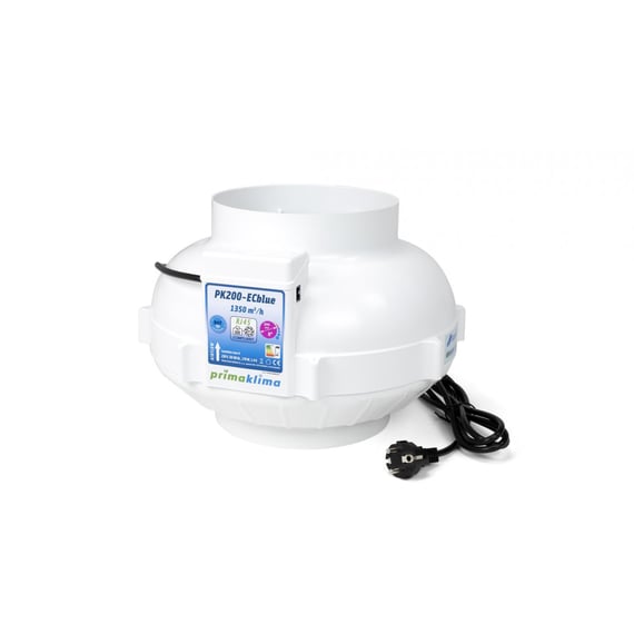 Prima Klima PK200-ECblue Inline Extractor Fan 1350m³/h