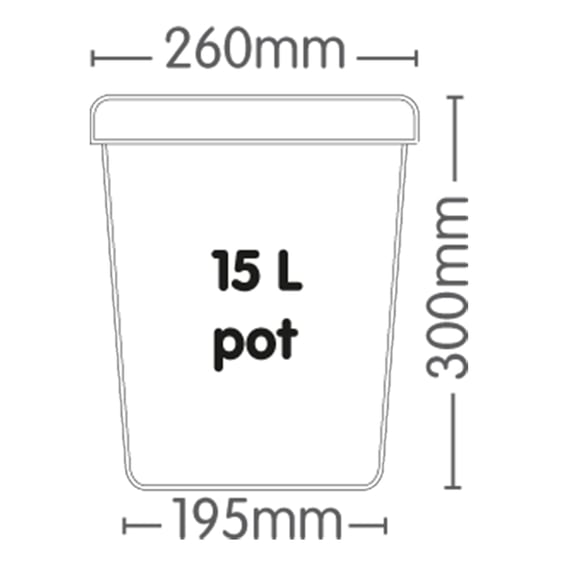 AutoPot 15 L WhitePot - in use